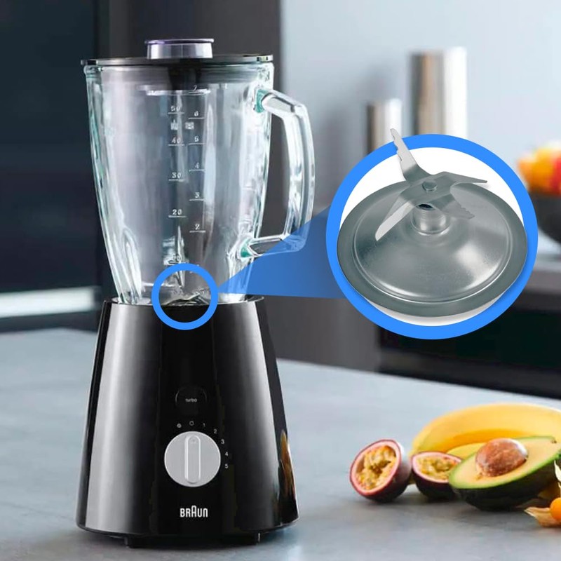 Anakel Home Replacement Blender Blade Compatible with Braun 4184 I