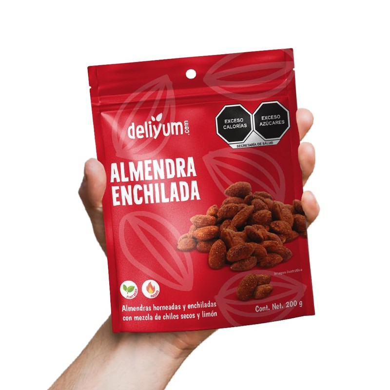 DELIYUM.COM | Almendra Enchilada | Vegano y natural | Sin