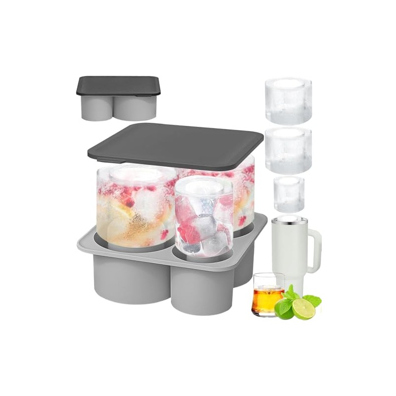 Bandeja de Hielo Ice Mold para Staney Copa, Moldes para