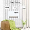 Wall-Mounted Space Heater with ECO Thermostat and Remote Control, LED