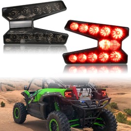 SAUTVS LED Taillights for Teryx KRX 1000 20-25, Smoked Black LED Tail Lights Tail Lamps Set for Kawasaki Teryx KRX KRX 4 1000 2020 2021 2022 2023 2024 2025 Accessories (2PCS, Replace #23024-0005)