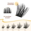QUEWEL Eyelash Clusters, Mixed Length, Natural Look, False Eyelashes, Durable
