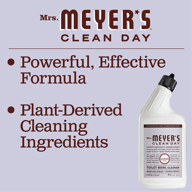 MRS. MEYER'S CLEAN DAY Liquid Toilet Bowl Cleaner, Stain Removing,