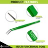 Cynamed 10” Kitchen Premium Tongs Tweezers Stainless Steel, Long with