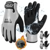 HANDLANDY Waterproof Work Gloves for Cold Weather, Insulated Winter Freezer
