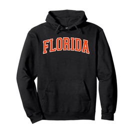Florida FL Text Style. FL Men Women Girl Kid Apparel... Pullover Hoodie
