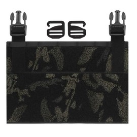 Aekvinks Tactical Gear Crye Precision Front Panel Hook and Loop Placard Platform with Buckle Tactical Vest Adaptive Accessory Plate Board 9.6 * 6.3'' MCBK