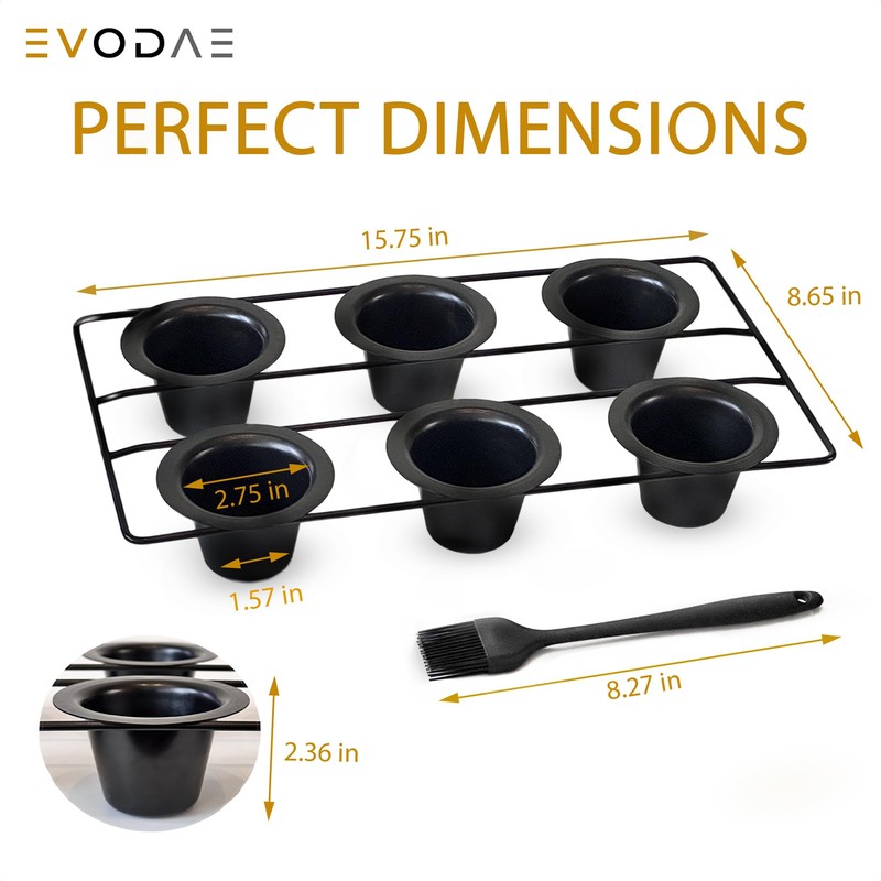 EVODAE® Popover Pans in Holiday Gift Box – Set of