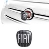 Fiat 3D Sticker Logo 500 Black 71 x 65 mm