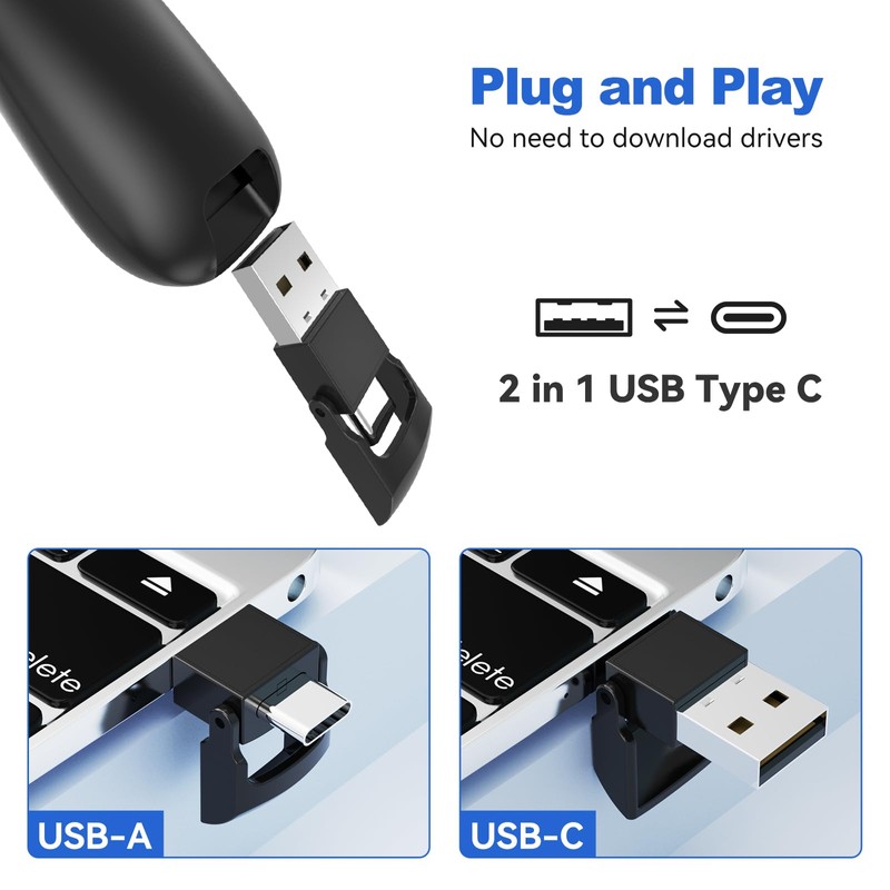 UBUYONE 4 Units Presentation Clicker with 4 Cases Wireless Presenter