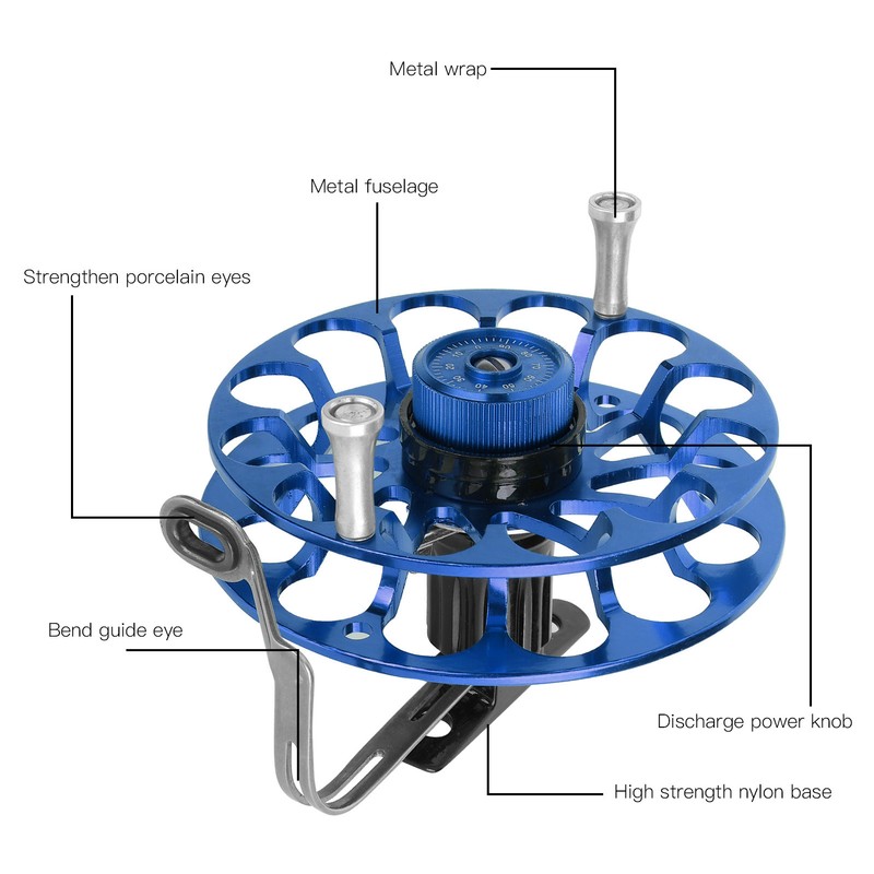 Fishing Gear Fishing Reel Portable Multifunction Allmetal Spinning Wind Fire
