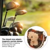 Golf Club Head Cover Half Round Adorable Bear Decor Magnetic