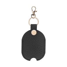 Aecsze Leather Car Key Cover, Key Covers for Car Keys, Broken Key Protector with Iron Key Ring, Vintage PU Leather Key Sleeve for Men and Women, Key Holder Replacement(Black)