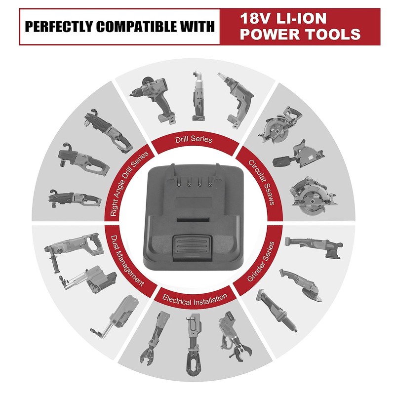 Battery Adapter Converter Dock Power Connector Conversion Tool for DEVON