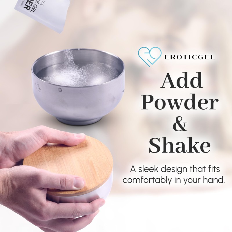 Platinum Massage Gel Powder & Bowl Set with 10 x