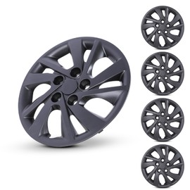 AUTOWIKI 15" Hubcaps for 2017-2020 Hyundai Elantra Wheel Rims Protector OEM Replacement Easy to Install Set of 4 PP Material 15-Inch Hubcaps Matte Black Painted 52960-F3000; 52960-F2000