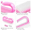 Larbois Handle Grip Nail Brush, Hand Fingernail Brush Cleaner Scrubbing