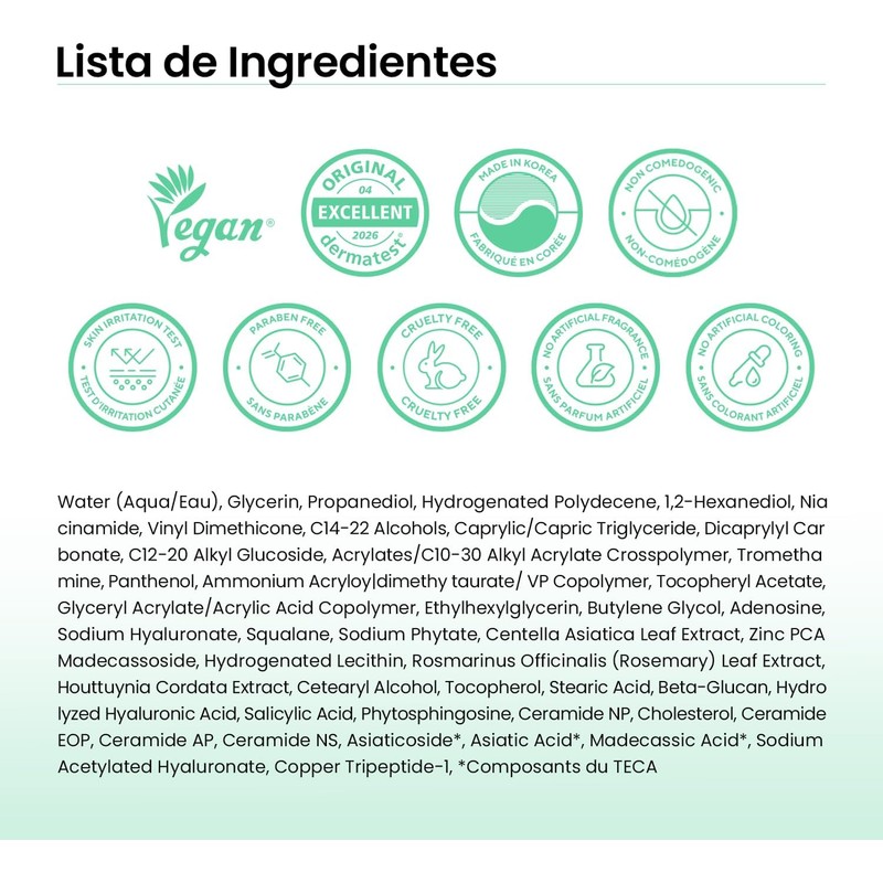 caraseoul Crema Hidratante Heartleaf Cica para Barrera Cutánea (50ml)