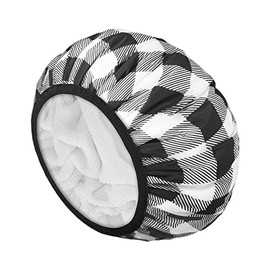 Auban Gorro Ducha Mujer Forro Felpa Eva Reutilizable Doble Capa Impermeable Baño Grande Accesorios Esenciales Viaje Hotel Artículos Limpieza Marcado