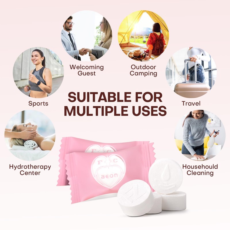 FCaeon FCaeon Compressed Disposable Face Towel Cleaning Kit 100pcs,Portable &