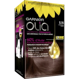 Garnier Olia permanente Haarfarbe, ohne Ammoniak, mit natürlichen Blumenölen, eisiges Schokoladenbraun (5.15)
