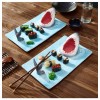 Exlipo Jaws Sushi Plate Shark Ceramic Hand Painted Table Serving