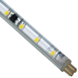 Jesco Lighting S601-08/30 LED Slim Stix 8" Linkable Cove Display Light Strip, 3000K Color, Aluminum Finish