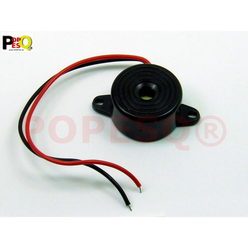 POPESQ® Buzzer 5 V - 12 V 22.5 mm Piezo