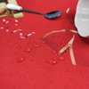 WedDecor Christmas Table Cloth Round Polyester Tablecloth with Bow Ribbon