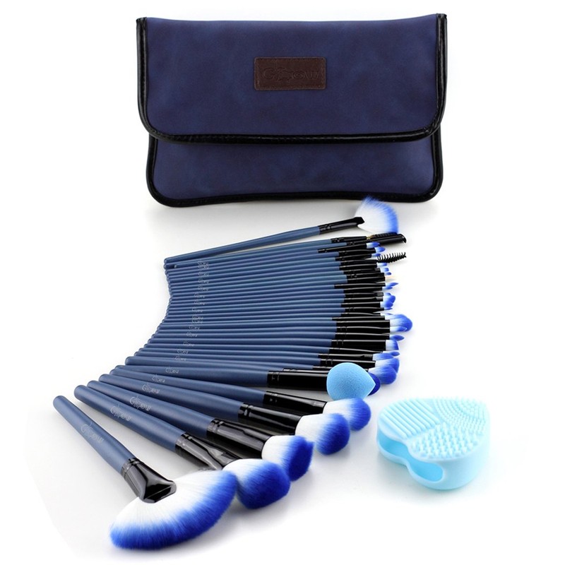 Glow Make-up Brush Set Includes Make-up Brushes And Accessories Eyeshadow