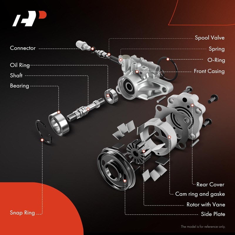 A-Premium Power Steering Pump Compatible with Honda Prelude 1997 1998