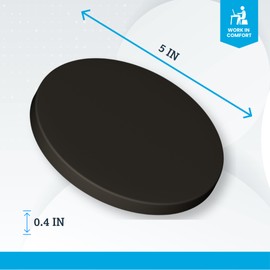 Technogel Ergonomic Elbow Pads (Set of 2) Cooling Gel, Restorable Stickiness, OEKOTEX 100 Certified, Made in Germany - Ideal for Office, Gaming, and Desk Work (Black)