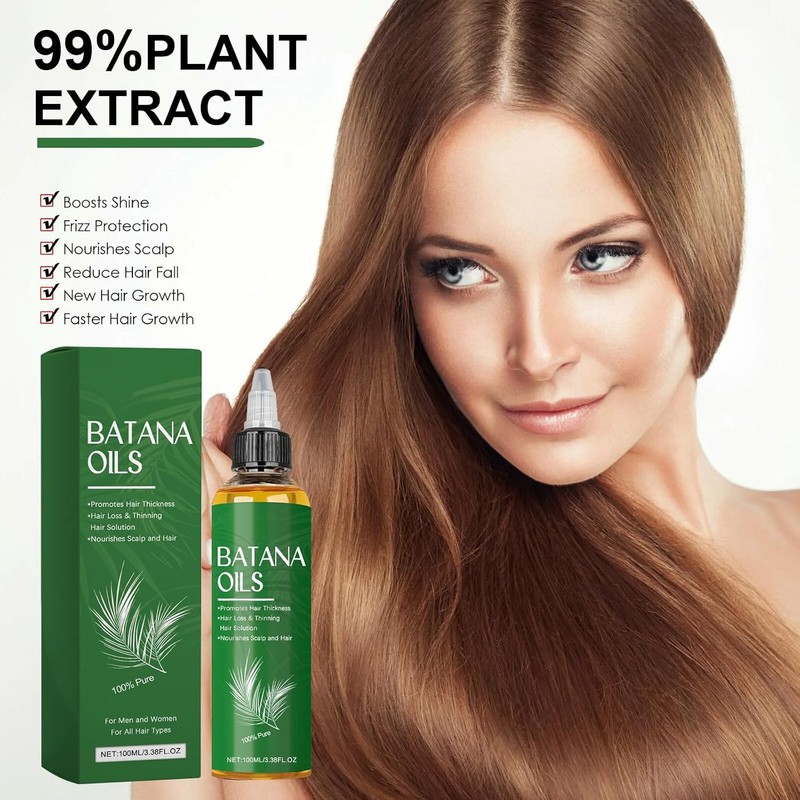 Aceite Natural de Batana para Cabello, Serum Capilar Nutritivo, Tratamiento