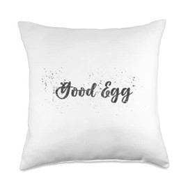 Good Egg Easter Day Shirts Cool Shirt Good Egg Funny Easter Day Design Throw Pillow, 18x18, Multicolor