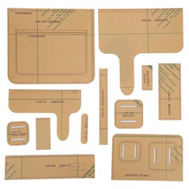 12Pcs Shoulder Bag Acrylic Template Leather Pattern DIY HandMade Drawing Craft Supplies