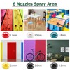 JiGiU Cordless Paint Sprayer Fence HVLP Spray Gun Electric Spray