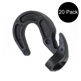 (20) Pack Heavy Duty Plastic Shock Cord Bungee Rope Hooks