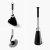 simplehuman Toilet Brush with Caddy Stainless Steel, Black
