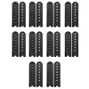 sowaka 10 Pairs Snapback Strap Repair Fasteners Buckle Extender (Black)