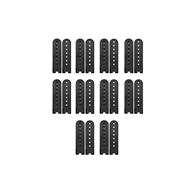 sowaka 10 Pairs Snapback Strap Repair Fasteners Buckle Extender (Black)
