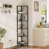 Furnulem 6 Tier Corner Shelf with LED Light, 67.5” Tall