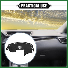 Motoforti Car Dashboard Cover Mat Compatible for Nissan Altima 2013-2018, Protective Flannel Black Center Console Interior Trim Dash Board Mat Long-Lasting