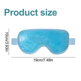 Pack of 2 Eye Mask Cooling, Cold Warm Compress Eye Mask, Gel Eye Mask, Reusable Cooling Eye Mask for Facilitating Dark Circles and Eye Fatigue (Blue, Pink)