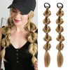 Bubble Braid Ponytail Extensions with Elastic Hair Tie 20 Inch