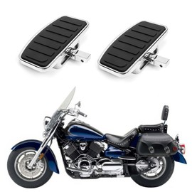 FIASRAC Adjustable Motorcycle Floorboards, Passenger Foot Pegs with Mount Bracket Kits for Yamaha VMAX XV125 XV250 XV400 XV535 XV750 XV1100/ Fit for Shadow 400 750C VT400C 750C