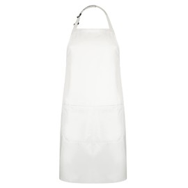 Bronta Mill Plain Unisex Chef Work DIY Apron with Twin Pockets - Stone