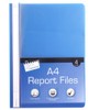 Just stationery A4 Business/Report File with Metal Tab - Assorted Colours (Pack of 4), 6502