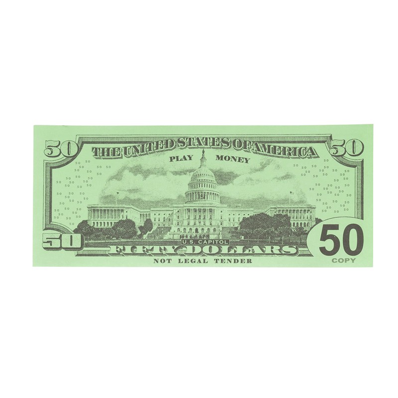 LEARNING ADVANTAGE Fifty Dollar Play Bills - Set of 50