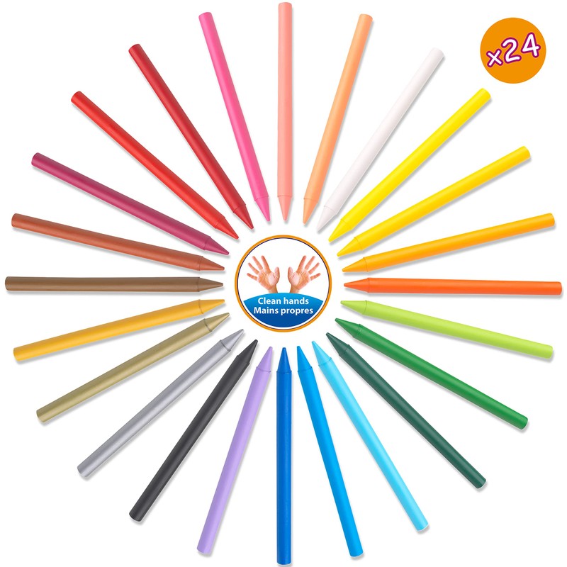 BIC Kids Plastidecor Colouring Crayons, Crayons for Drawing and Crafts,