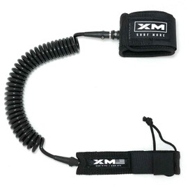 XM Stand-UP Paddle (SUP) 6ft-12ft Leash, Big Wave Cord Thickness (.313in), Key Pocket, Unbreakable Swivels, Detachable Railsaver, Made in USA